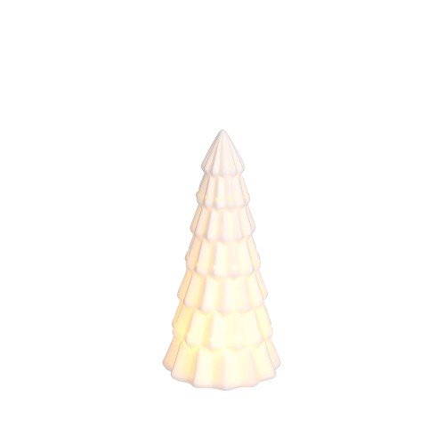Новорічна статуетка ZELENA Ялинка біла В22 LED