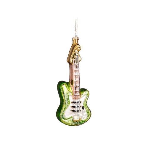 Елочная игрушка ZELENA Гитара зеленая В15