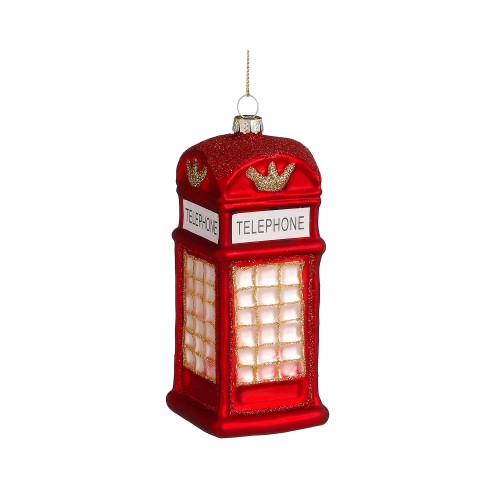 Елочная игрушка ZELENA Лондонская телефонная будка В14