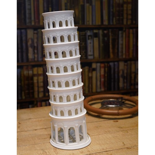 Статуетка порцелянова Пізанська вежа біла Authentic Models В48