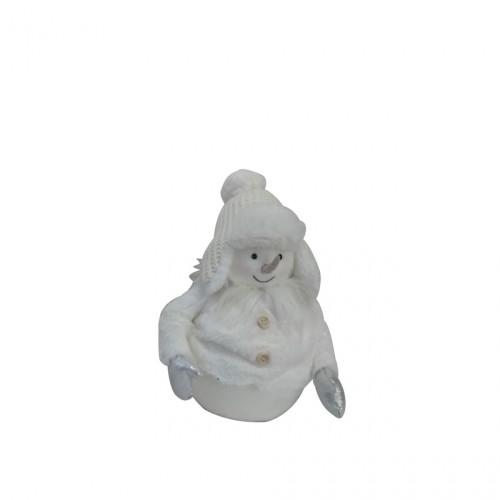 Мягкая игрушка ZELENA новогодняя Снеговик в белом В32