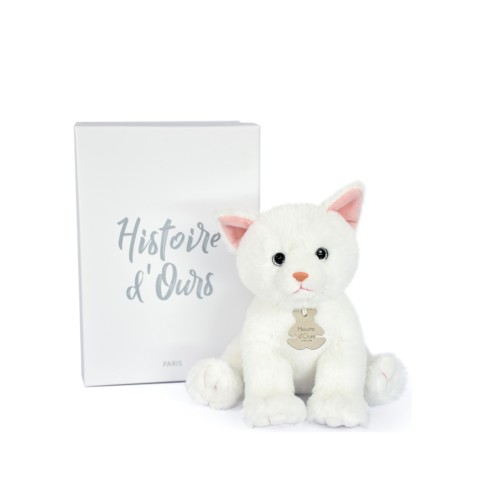 М'яка іграшка Кошеня Histoire D'Ours біле В18