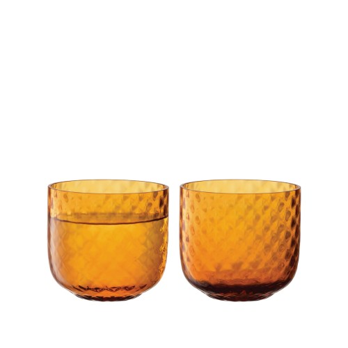 Склянки LSA Dapple бурштинові 300мл х2