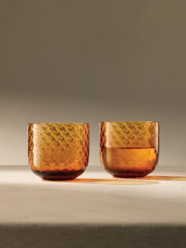 Склянки LSA Dapple бурштинові 300мл х2