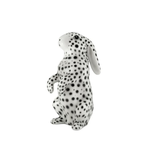 Керамічна статуетка Abhika Кролик чорно-білий В37