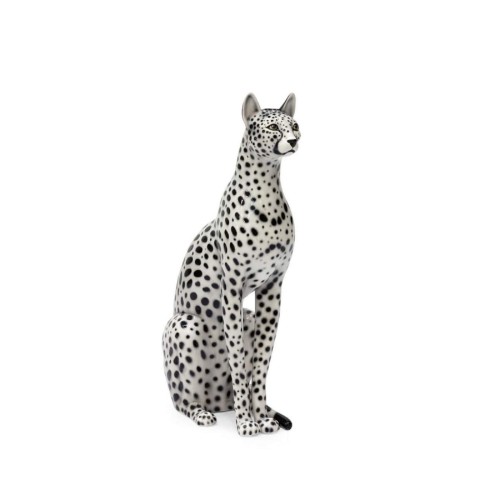 Статуя кішка єгипетська Abhika чорно-біла В93