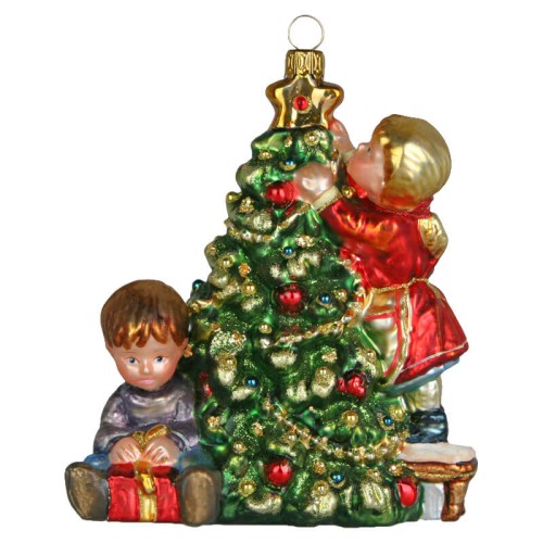 Ялинкова іграшка Komozja Різдвяна ялинка та діти