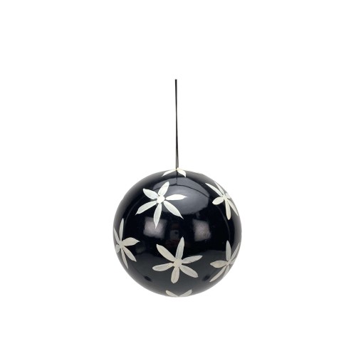 Новорічна кулька ZELENA Art чорно-біла Д10 а2