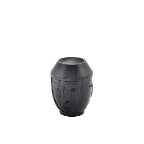 Ваза стеклянная EDG Faccia черная В23