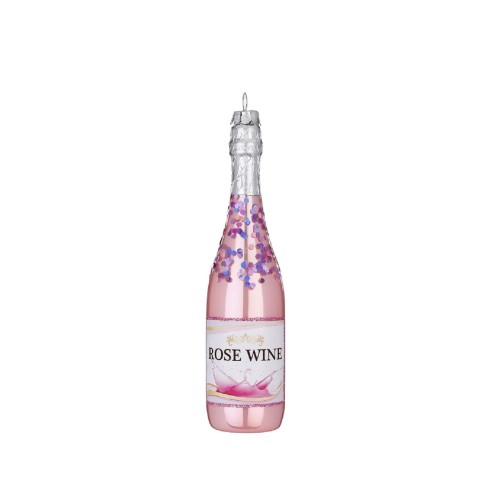 Елочная игрушка Inge Glas Бутылка вина Rose В17