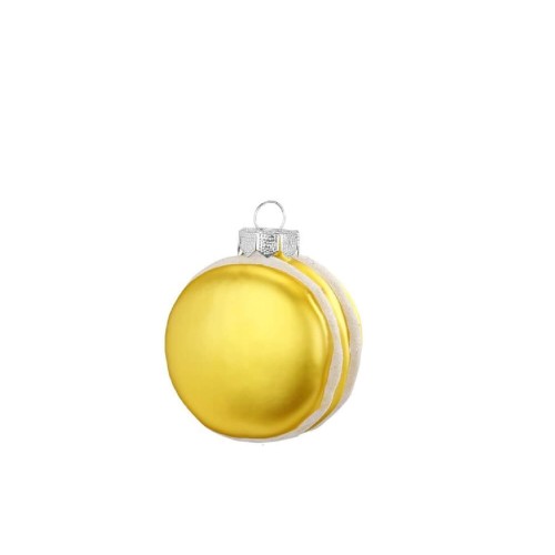 Ялинкова іграшка Inge Glas Макарун жовтий Д7