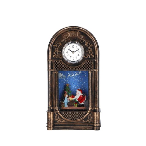 Снігова куля ZELENA Санта з годинником та LED В29