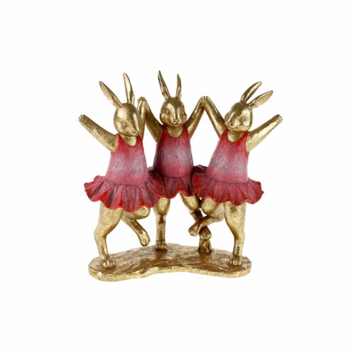 Статуетка Тріо кроликів, що танцюють, полімерна ZELENA