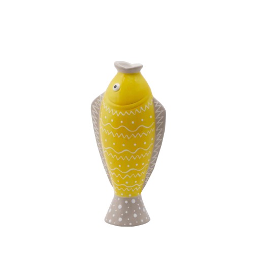 Ваза-риба EDG керамічна жовта В26