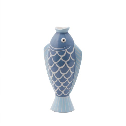 Ваза-риба EDG керамічна блакитна В26
