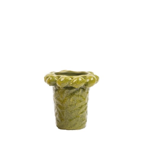 Ваза керамическая ZELENA Лимоны зеленая В16