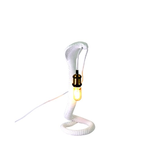 Настільна лампа ZELENA Змія біла В48