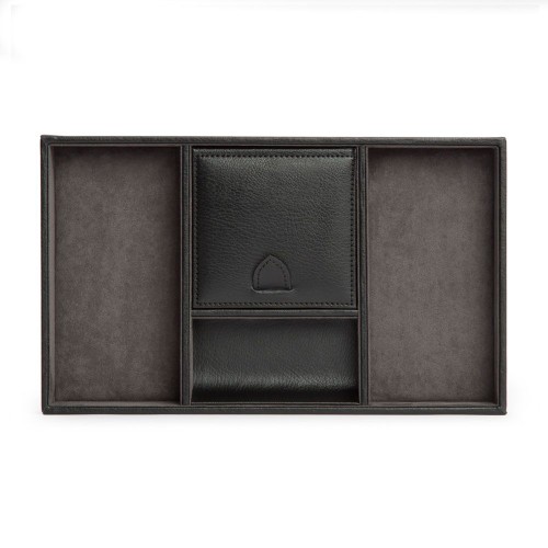 Скринька WOLF Blake для особистих речей з холдером для годинника 32х19 чорно-сіра