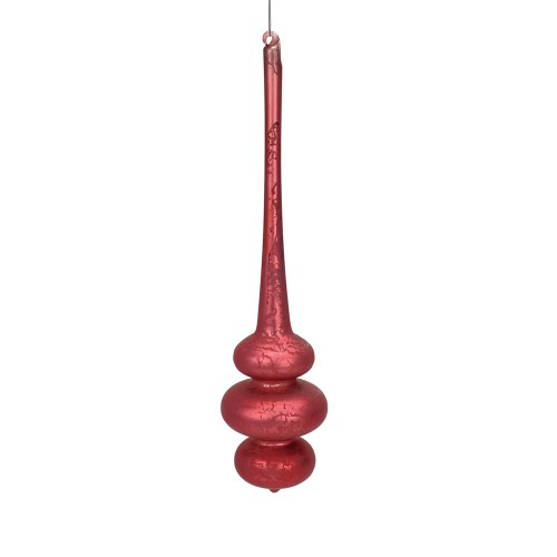 Елочная игрушка ZELENA Сосулька ягодная кракле В28