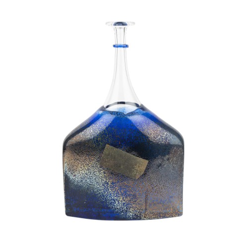 Ваза Kosta Boda Satellite Бутылка синяя 18х31