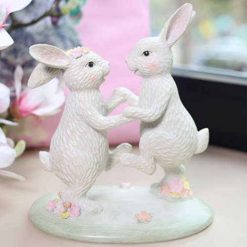Пасхальный декор EDG Танцующие кролики В25