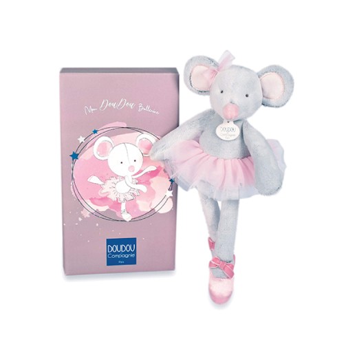 М'яка іграшка Мишка-балерина DouDou рожевий В30