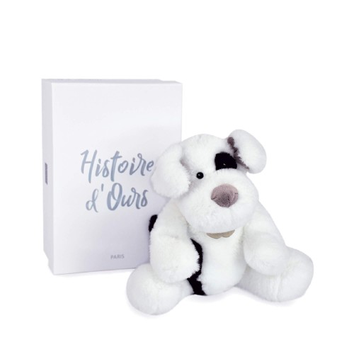 М'яка іграшка Собачка Histoire D'Ours біло-чорний В30