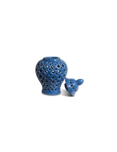 Ваза керамічна Abhika Мінг Крос синя В16
