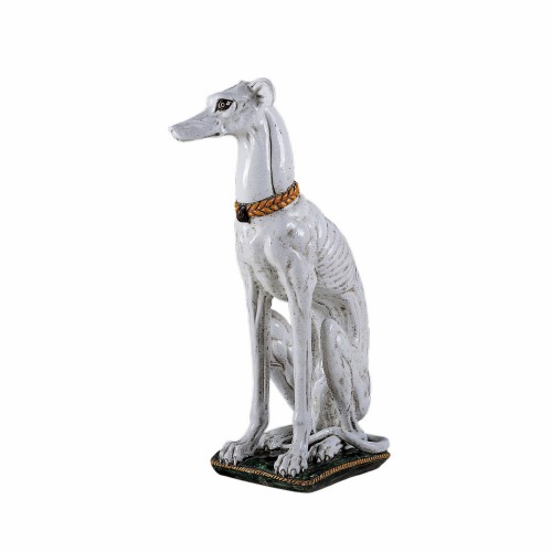 Ceccarelli Статуетка керамічна Собака Грейхаунд білий В106