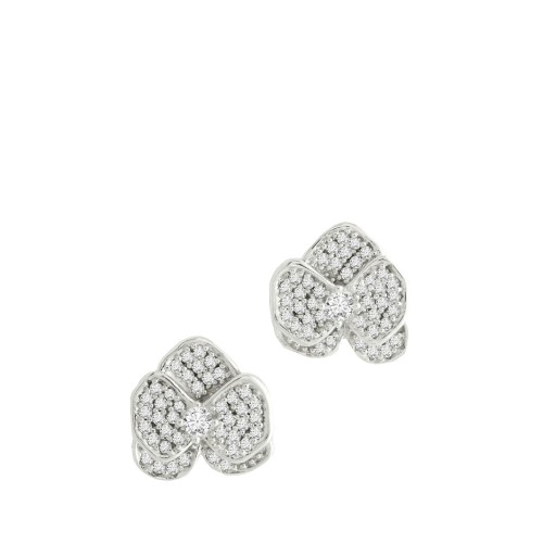 Сережки-гвоздики Anabel Aram Orchid White срібні