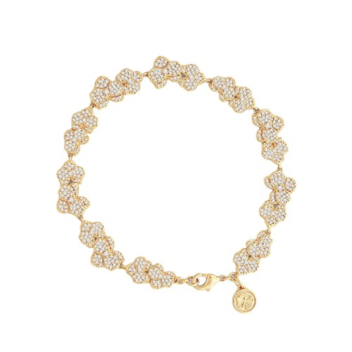 Браслет Anabel Aram Orchid White золотий ланцюжок