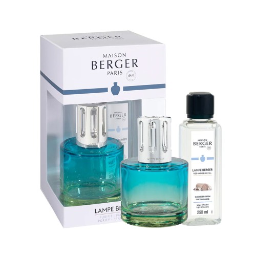 Ароманабір Maison Berger Лампа Берже та рефіл Pure Ніжність хлопку блакитний