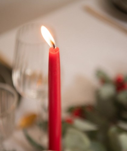 Французька свічка Myjoliecandle Flambeaux 2,2х29 червона