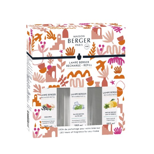 Рефилы для лампы Maison Berger х3 триопак Tendance Summer Limited edition 250мл