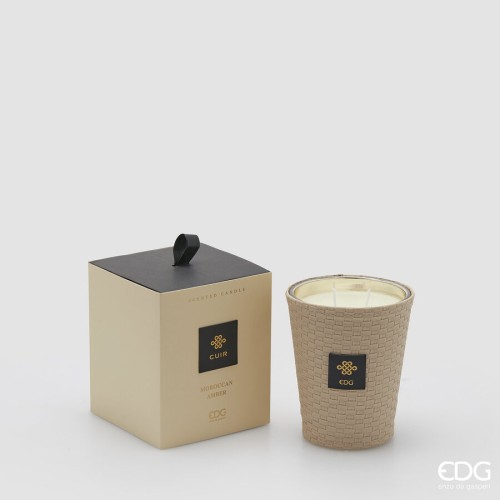 Аромасвеча EDG Cuir Moroccan amber 360г