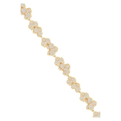 Браслет Anabel Aram Orchid White золотий ланцюжок
