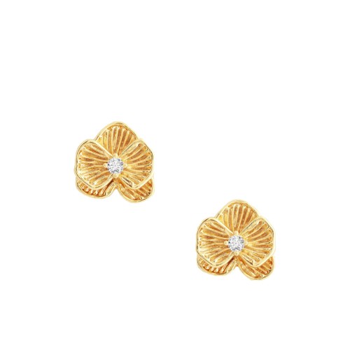 Сережки-пусети Anabel Aram Orchid Gold Stud