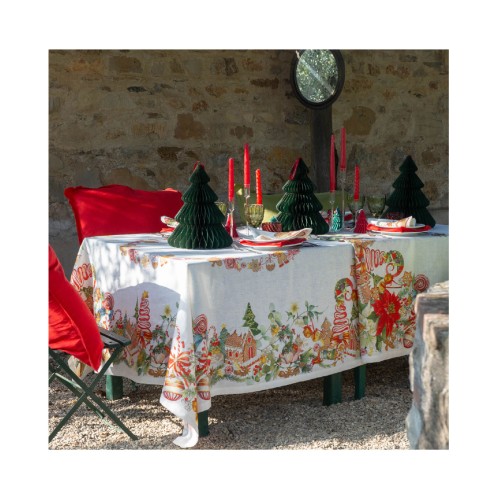 Скатертина на стіл Tessitura Toscana лляна Marzapepe 270х170