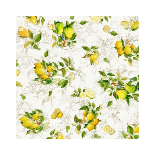 Лляна скатертина Tessitura Toscana Limoncello 170x170