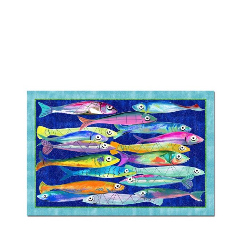 Килимок Tessitura Toscana Poisson Bleu 80х52