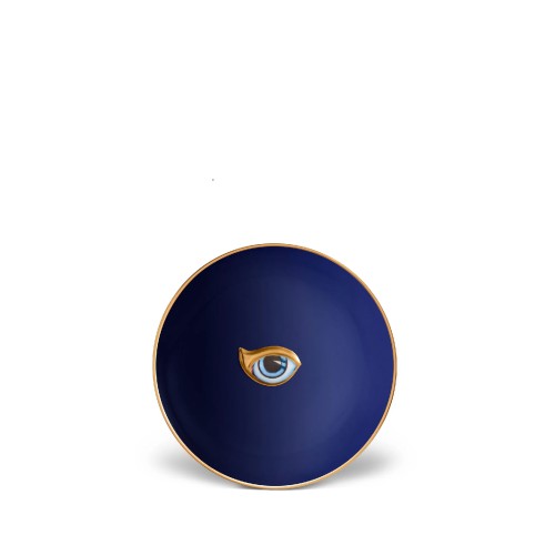 Тарілка для канапе L'Objet Lito-eye блакитна Д15