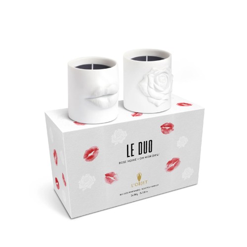 Аромасвечи L'Objet Le Duo Oh Mon Dieu! + Rose Noire 80г х2