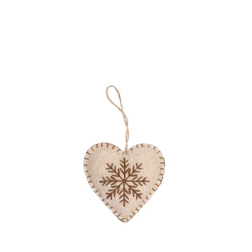 Елочная игрушка Inge Glas Natural Twist Сердце В12