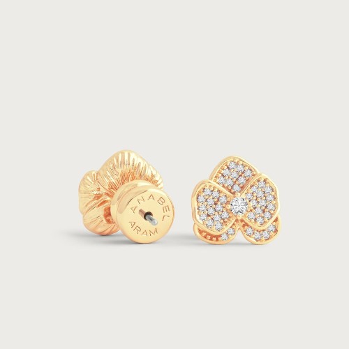 Сережки-пусеты Anabel Aram Orchid Stud белые
