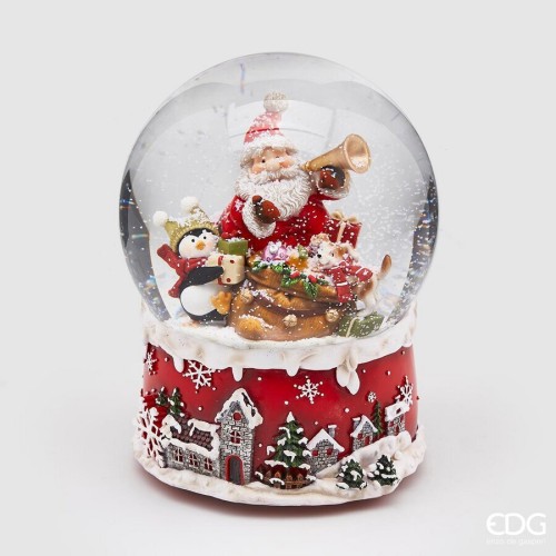 Снежный шар EDG Санта и пингвин с подарками В20