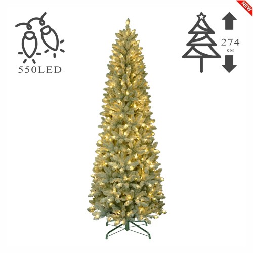 Искусственная елка ZELENA Шервуд заснеженная 550LED В274