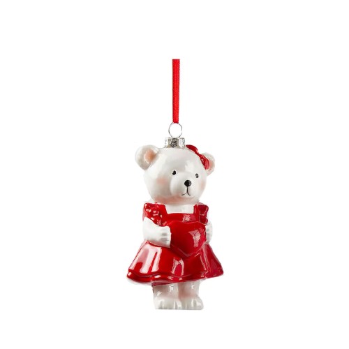 Елочная игрушка EDG Медвежонок Mrs. В12