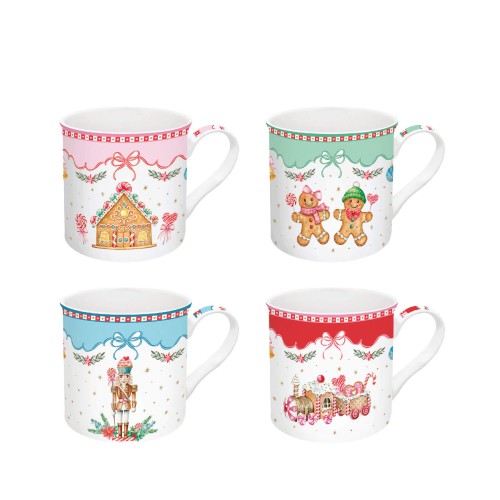 Набір кухлів Easy Life Sweet Christmas 300мл х4