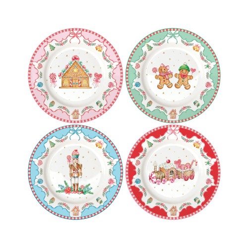 Набір тарілок Easy Life Sweet Christmas Д20 х4