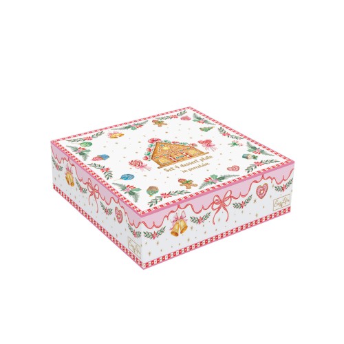 Набір тарілок Easy Life Sweet Christmas Д20 х4
